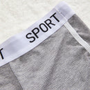 3 piezas Boyshorts con estampado de letra unido en contraste