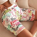 Boxer Corto Para Mujer Con Impresion De Letras