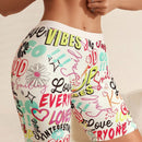Boxer Corto Para Mujer Con Impresion De Letras
