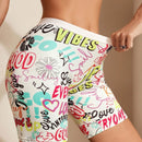 Boxer Corto Para Mujer Con Impresion De Letras