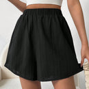 Pantalones Cortos De Pierna Ancha Para Mujer