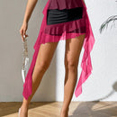 Prive Skort de dos tonos bajo asimetrico