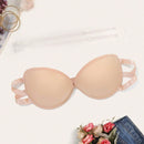 1 Pieza Sujetador Con Copa Pequena Transparente Para Mujer Y Correa De Hombro De Silicona Antideslizante, Adecuado Para Fiestas