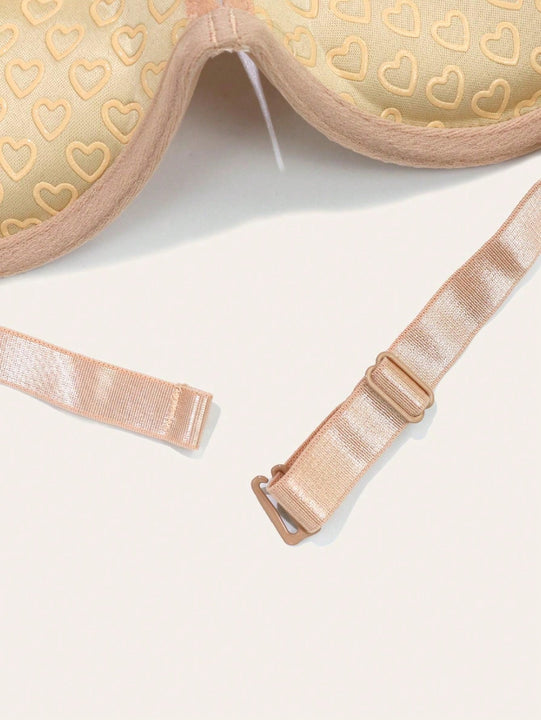 1 Pieza Sujetador Con Copa Pequena Transparente Para Mujer Y Correa De Hombro De Silicona Antideslizante, Adecuado Para Fiestas