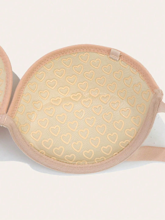 1 Pieza Sujetador Con Copa Pequena Transparente Para Mujer Y Correa De Hombro De Silicona Antideslizante, Adecuado Para Fiestas