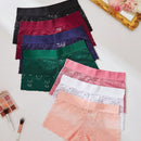 7 piezas Boyshorts con encaje floral