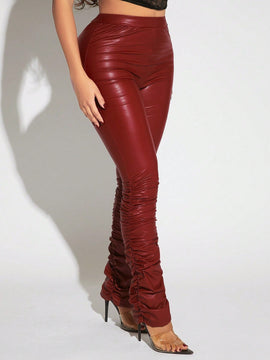 SXY Pantalones apilados PU