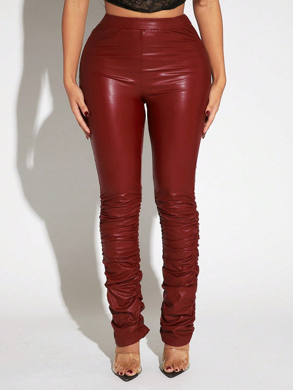 SXY Pantalones apilados PU