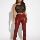 SXY Pantalones apilados PU