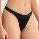 Leisure Tanga Negra Comoda Para Mujeres