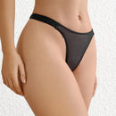 Leisure Tanga de cintura con cinta con letra