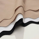 3 Unids/paquete Bragas Triangulares Sin Costuras De Talle Bajo Con Borde Ondulado