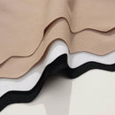 3 Unids/paquete Bragas Triangulares Sin Costuras De Talle Bajo Con Borde Ondulado