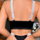 Conjunto De Sujetador Y Tanga Sin Aros De Encaje Para Mujer