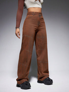 EZwear Jeans vintage de pierna ancha