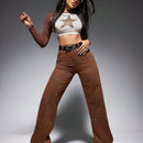 EZwear Jeans vintage de pierna ancha