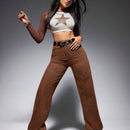 EZwear Jeans vintage de pierna ancha