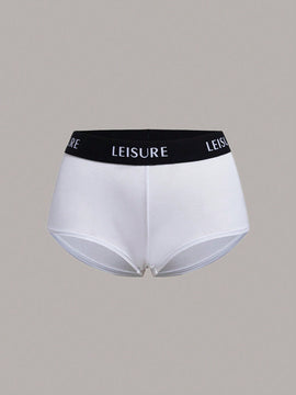 Leisure Boyshorts con estampado de letra