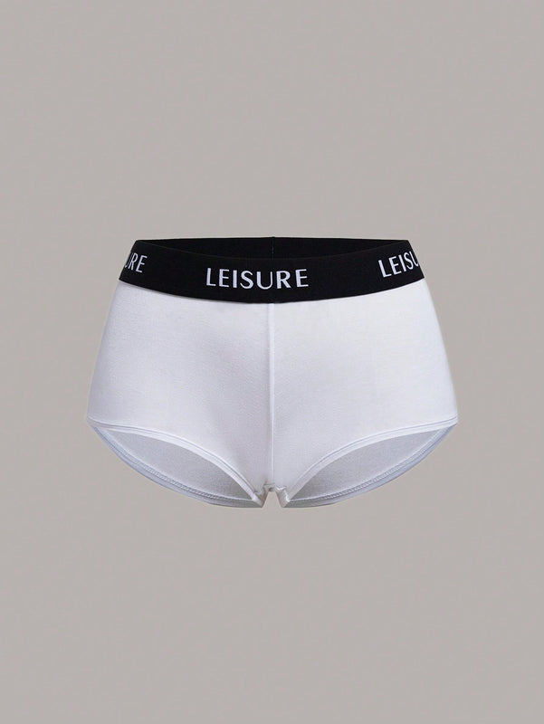 Leisure Boyshorts con estampado de letra