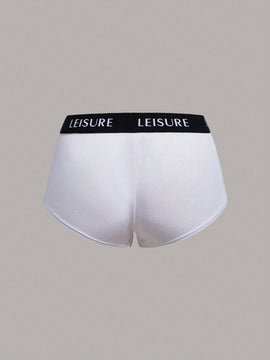 Leisure Boyshorts con estampado de letra