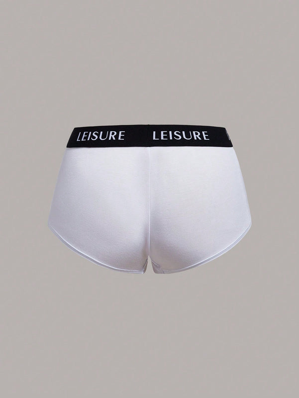 Leisure Boyshorts con estampado de letra