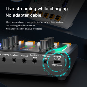 Interfaz de Audio Portátil para Podcasting y Streaming – Tarjeta de Sonido Todo en Uno con Preamplificador de Micrófono Premium, Alimentada por USB, Perillas y Botones Multifunción, Ideal para Grabación, DJ, Compatible con PC y Smartphone, Negro