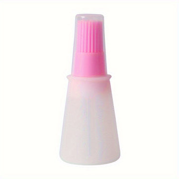 Cepillo de silicona para botella de aceite de barbacoa con - Resistente al calor, fácil de limpiar y adecuado, para acampar al aire libre, picnic, utensilios de cocina para barbacoa Accesorios Eid Al-Adha Mubarak