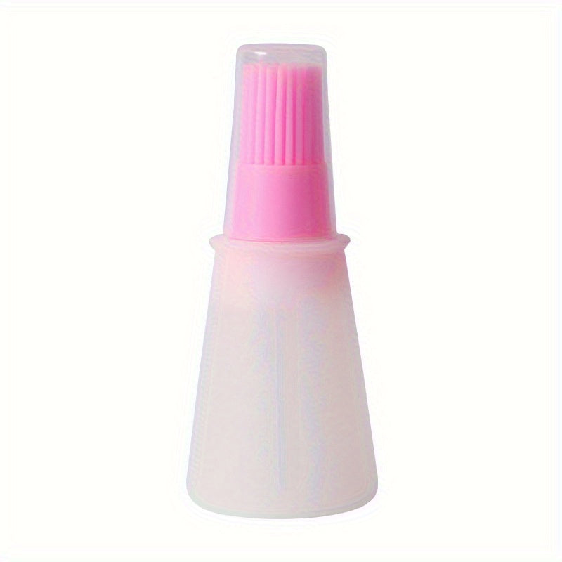 Cepillo de silicona para botella de aceite de barbacoa con - Resistente al calor, fácil de limpiar y adecuado, para acampar al aire libre, picnic, utensilios de cocina para barbacoa Accesorios Eid Al-Adha Mubarak