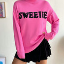 EZwear Sueter Para Mujer Con Patron De Letras
