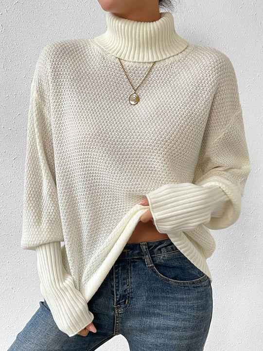 Unity Jersey cuello alto de manga farol