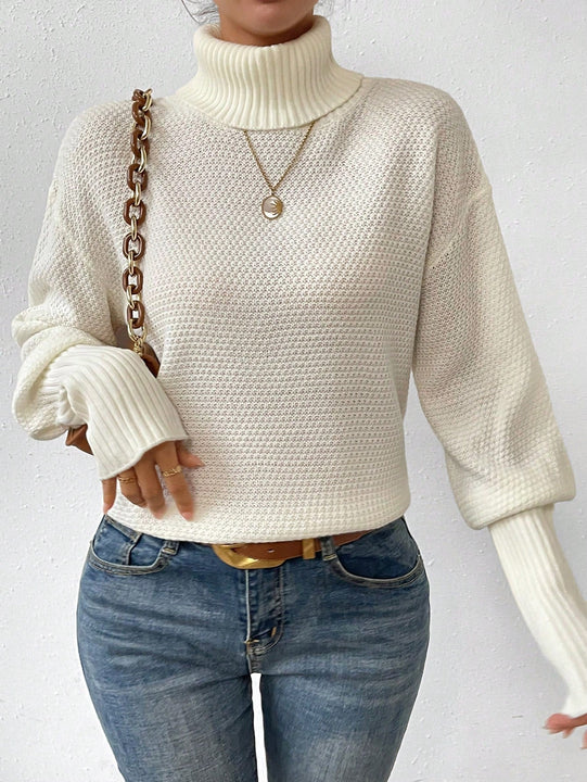 Unity Jersey cuello alto de manga farol