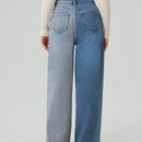 Forever 21 Jeans De Pierna Recta Para Mujer Con Bolsillos Inclinados En Color En Contraste