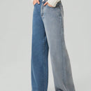 Forever 21 Jeans De Pierna Recta Para Mujer Con Bolsillos Inclinados En Color En Contraste