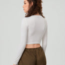 Forever 21 Top Largo Con Mangas Largas Recortadas E Impresion De Letras