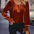 Clasi Blusa de manga con volante fruncido