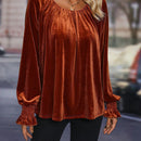 Clasi Blusa de manga con volante fruncido