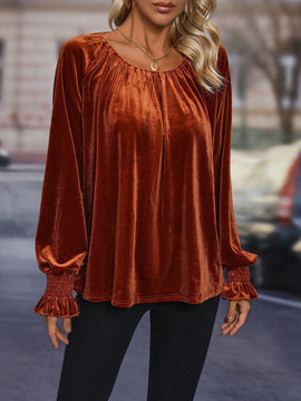 Clasi Blusa de manga con volante fruncido