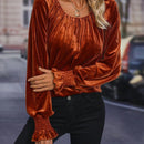 Clasi Blusa de manga con volante fruncido
