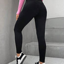 PETITE Mujeres Pantalones ajustados informales y simples con cremallera en unicolor