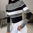 Prive Jersey de color combinado de cuello alto
