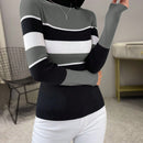 Prive Jersey de color combinado de cuello alto