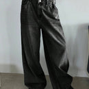 DAZY Jeans con bolsillo oblicuo de pierna ancha