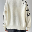Frenchy cardigan casual de mujer con bloqueo de color y estampado floral, para otono/invierno