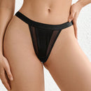 Leisure Tanga de malla en contraste