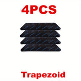4/8/16/24pcs Pegatinas Antideslizantes Reutilizables para Alfombras - Agarraderas Lavables para Suelos Seguros, Forma Trapezoidal, Diseño Ajustable, Evita que las Alfombras se Muevan y Rueden, Ideal para el Hogar, Oficina, Porche y Más, Estabilizador de