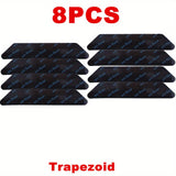 4/8/16/24pcs Pegatinas Antideslizantes Reutilizables para Alfombras - Agarraderas Lavables para Suelos Seguros, Forma Trapezoidal, Diseño Ajustable, Evita que las Alfombras se Muevan y Rueden, Ideal para el Hogar, Oficina, Porche y Más, Estabilizador de