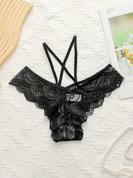 Conjunto de lenceria con encaje con aro