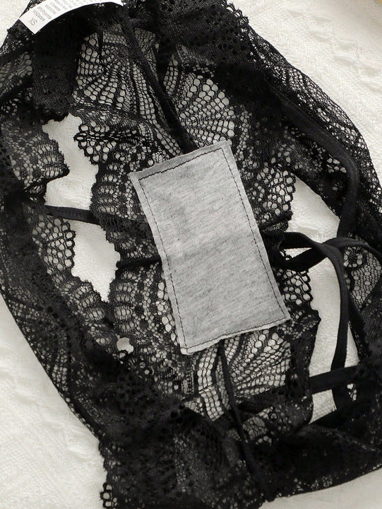 Conjunto de lenceria con encaje con aro