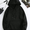 Essnce sudadera con capucha de manga larga de ajuste regular para mujer con estampado grafico de lema de mariposa y relampago para otono/invierno