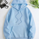 Essnce sudadera con capucha de manga larga de ajuste regular para mujer con estampado grafico de lema de mariposa y relampago para otono/invierno